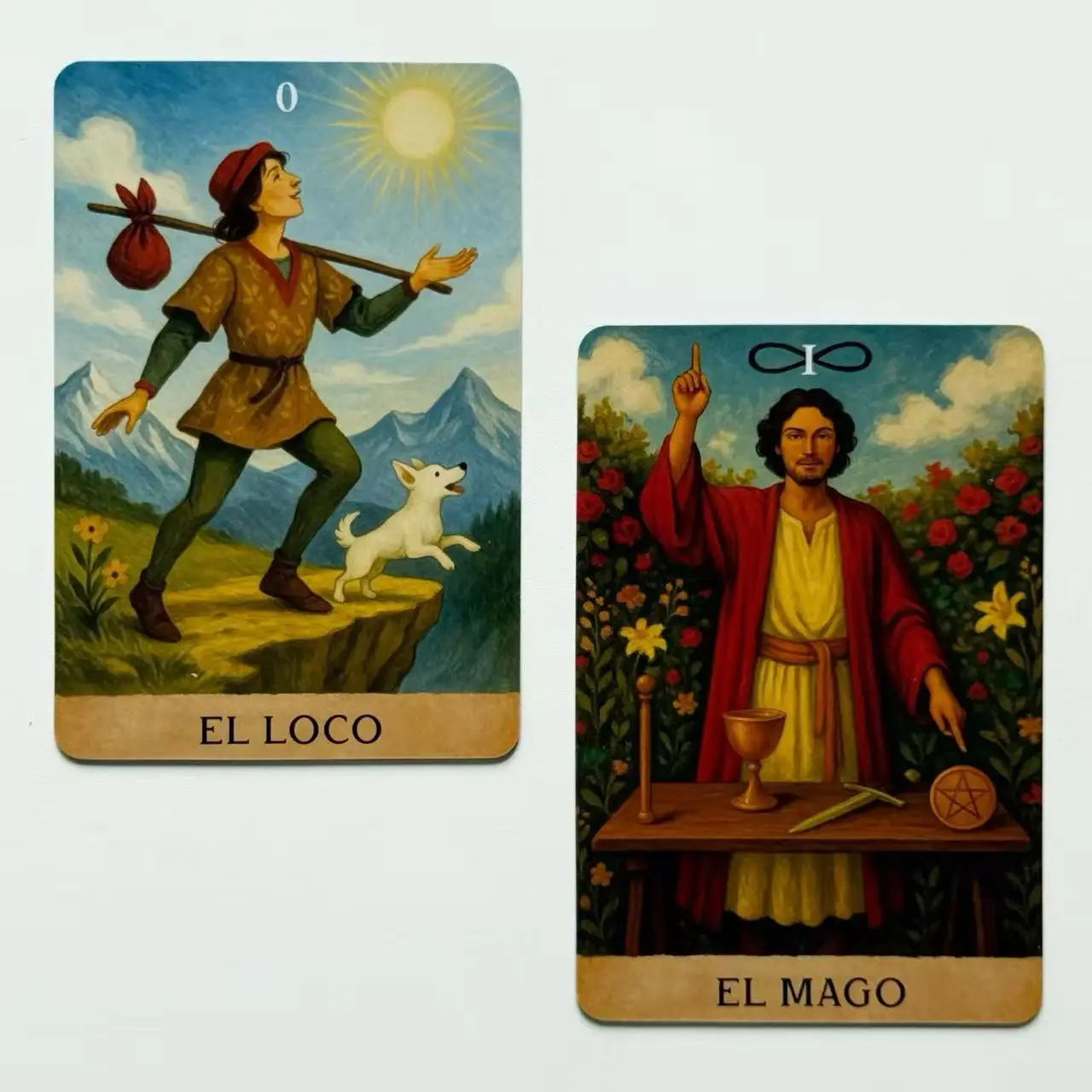 سطح التارو الإسباني، 78 بطاقة التارو للمبتدئين مع دليل PDF، لعبة القرار والمستقبل والعرافة، 12 × 8 سم، ألعاب البطاقات