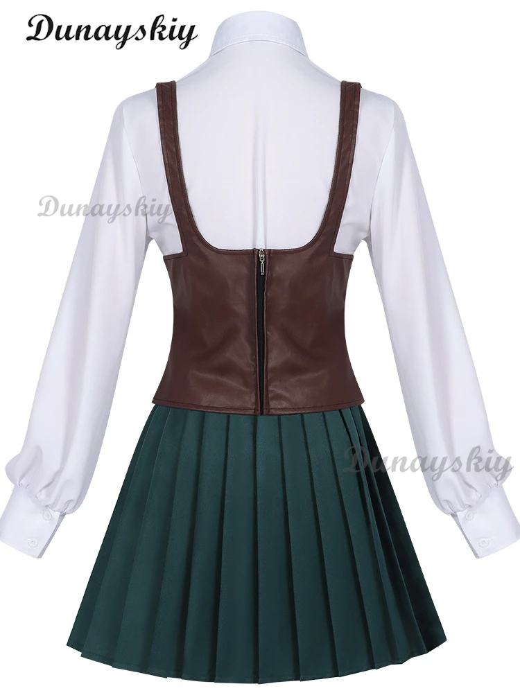 Anime 100 Kanojo Yoshimoto Utsukushisugi Mimimi 코스프레 의상 가발 할로윈 여자 여자 JK 스커트 헤어 액세서리 소품 복장