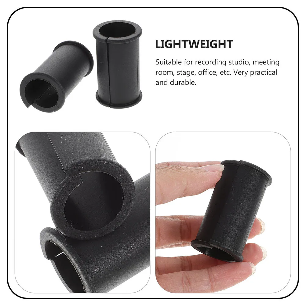 

4Pcs Mic Rubber Space Sleeve Microphone Shock Mount Spacer Sleeve Washers for Mic Camera Recording Interview Outdoor Use