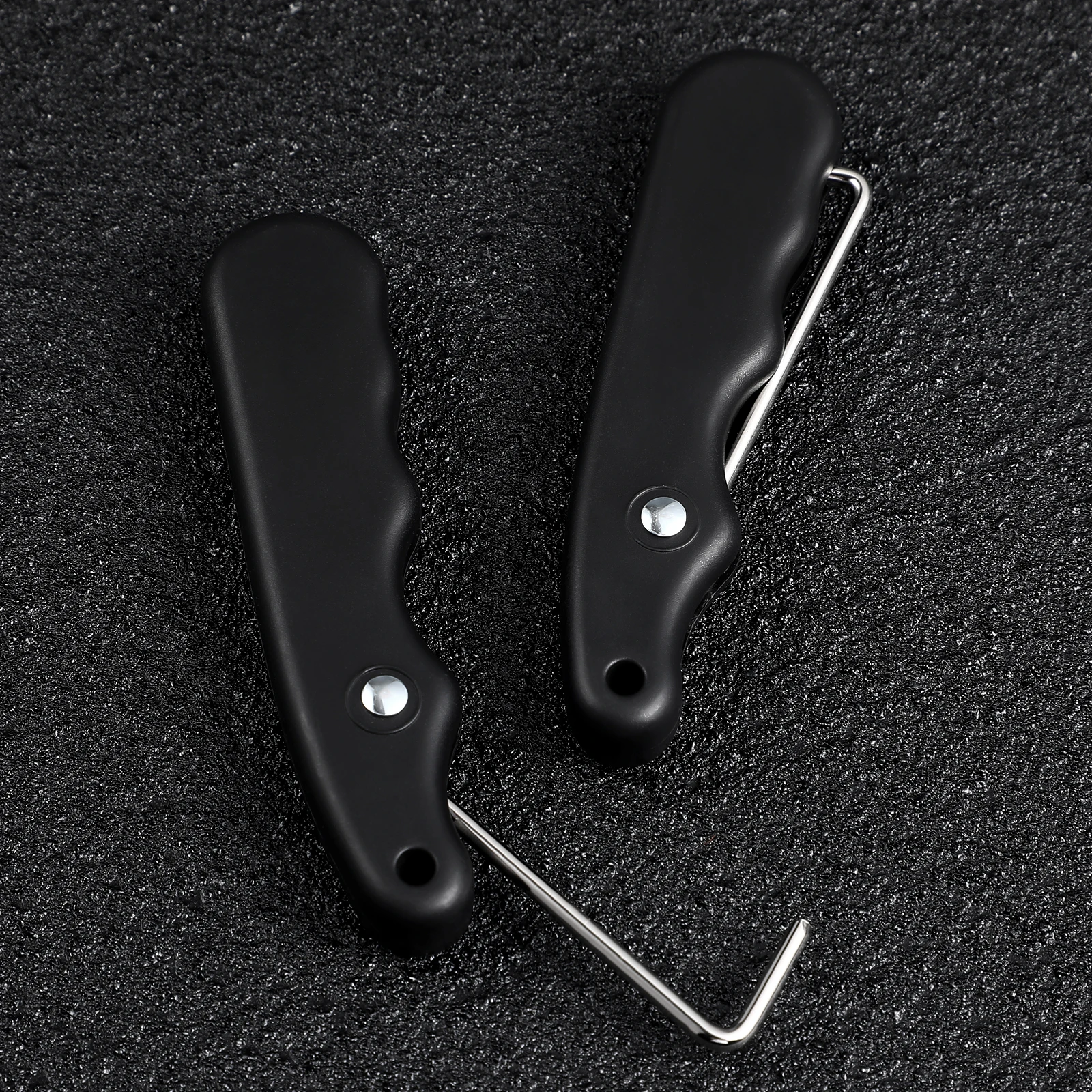 

2 Pcs Shoelace Tightener PP Plus Stainless Steel Hockey Skate Lace Puller Tool Comfortable Durability Team Sports
