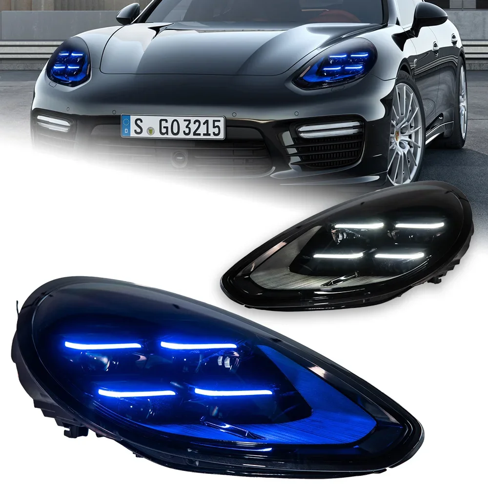 KQX Car Styling for Porsche Panamera 970 Headlights 2010-2017 971 LED Headlight Projector Lens DRL Head Lamp Auto Accessories