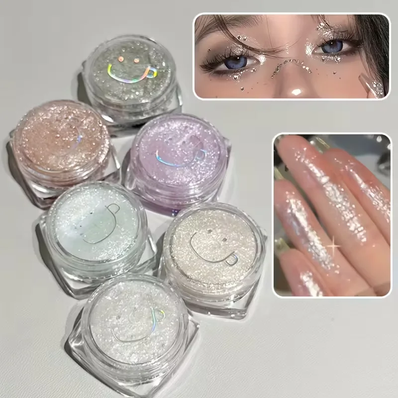 Sombra de Ojos Metálica en Gel, Ligera y Natural, Fácil de Aplicar para Fiestas, Banquetes, Festivales de Música y Todo Tipo de Piel