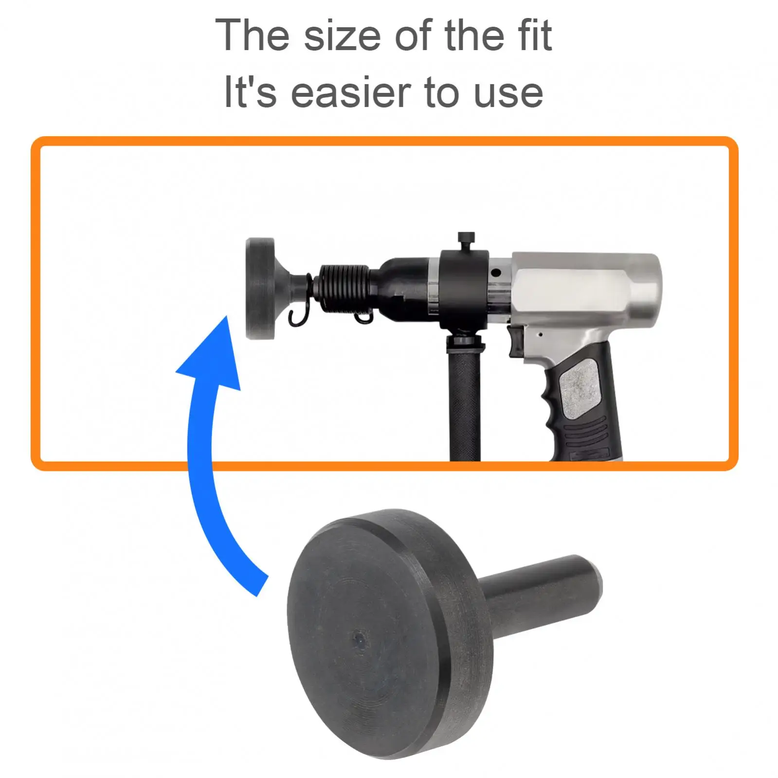 Hammer Head Air Chisel Bit Impact Rivet Flat Head Replacement Part for Pneumatic Shovel / Air Hammer,Hammer Head