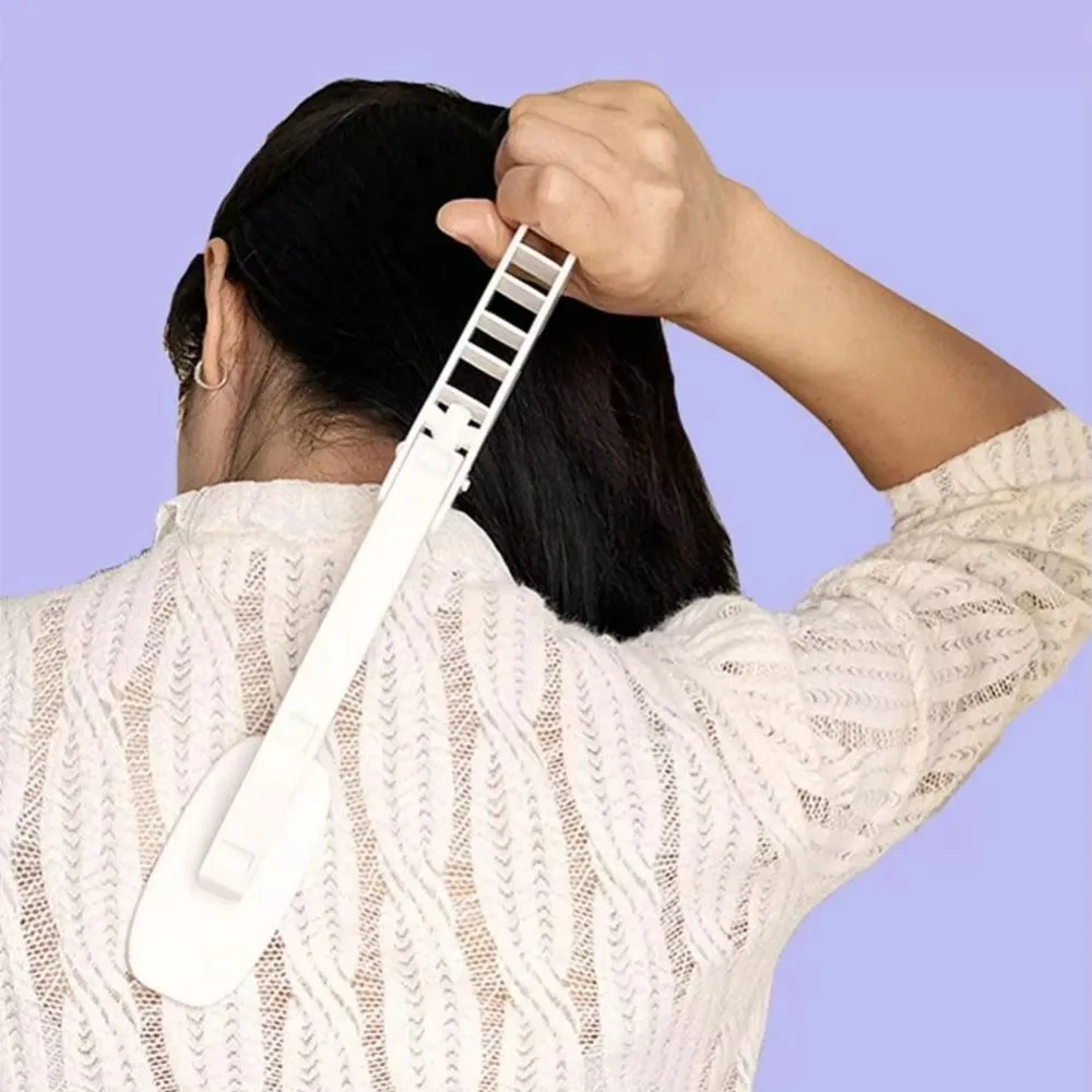 Extendable Foldable Backs Lotion Applicator Long Curved Handle Reusable Back Cream Aid Back Self-Tanning Skin Care Tool