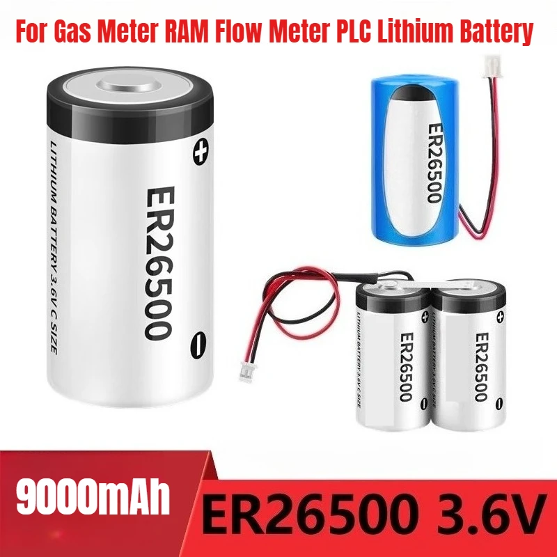 

9000mAh for OMEILONG ER26500 3.6V Smart Water Meter Battery Gas Meter RAM Flow Meter PLC Lithium Battery