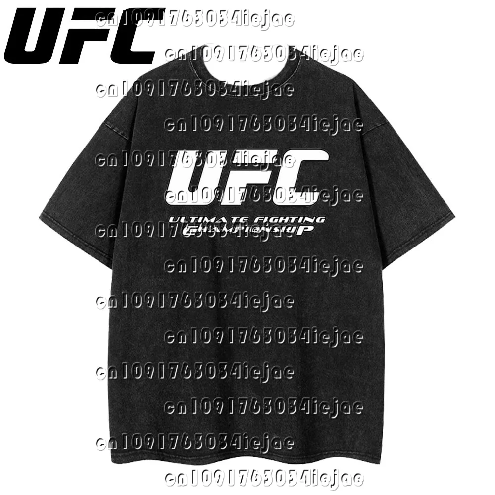 

Мужская и женская футболка серии UFC Vintage Cmaterial с принтом в стиле хип-хоп. Подходит для европейских размеров. Повседневная и свободная посадка.