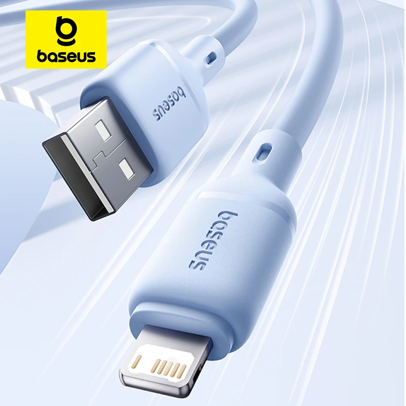Baseus 2.4A Cable USB to iP Data Cable For iPhone 11  iPhone 8  iPhone X iPhone 7 6 For iPad 9.7