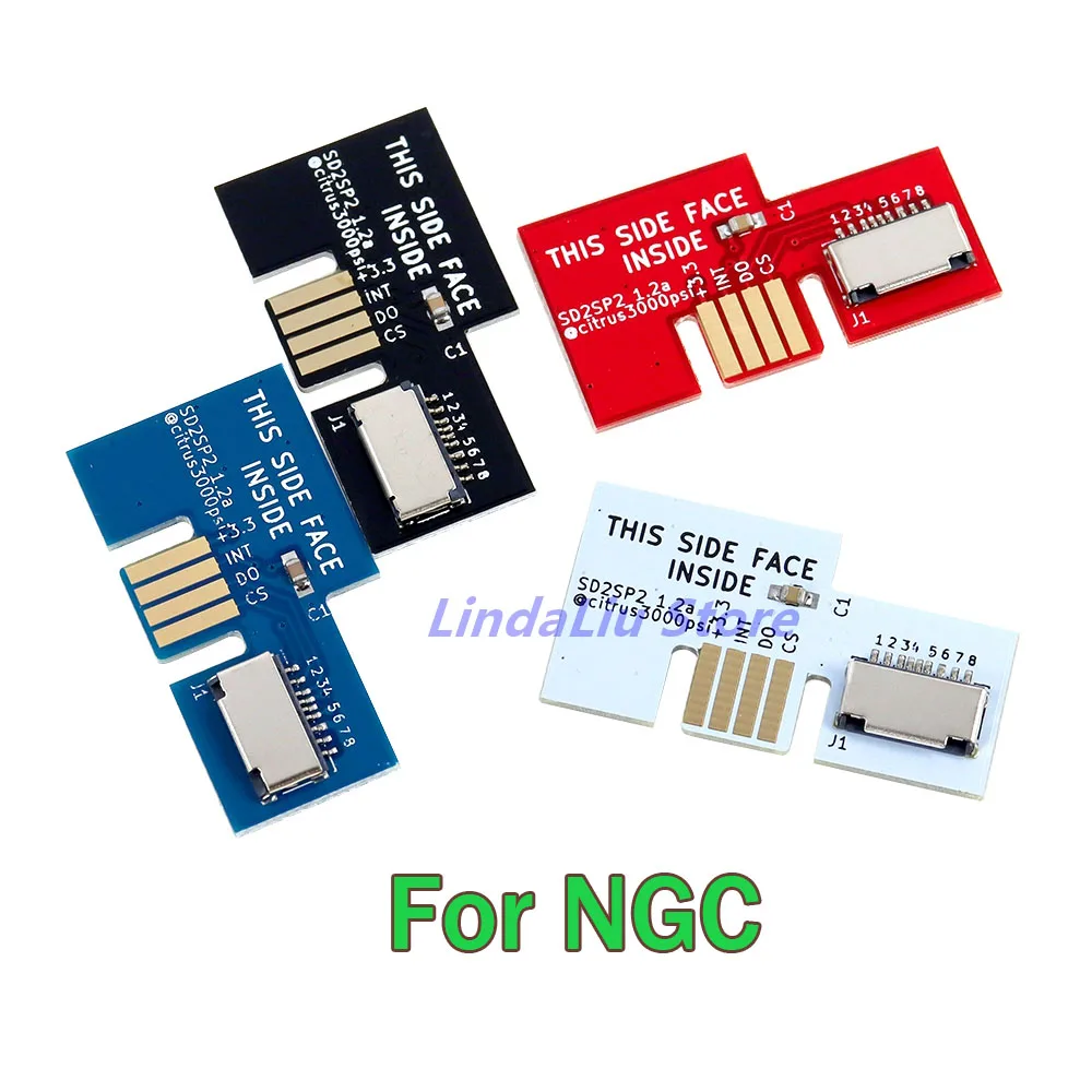 

50pcs Game Cube SD2SP2 SDLoad SDL Micro Card Reader USB-Micro SD Card TF Card Adapter For NGC Game Accessories