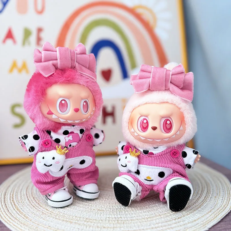 For 17cm Ropa Labubu Idol V1 V2 V3 kawaii Mini Doll Clothes Outfit Accessories Stylish Clothes Sports Leisure Suit Clothing Gift