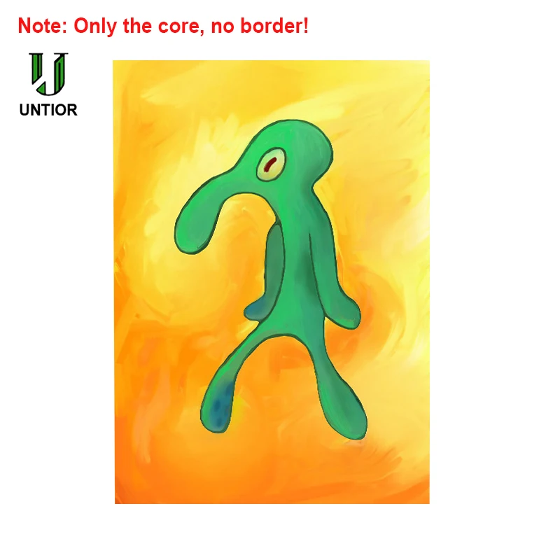 UNTIOR Monster Squid Schwammkopf Thaddäus Tentakel Poster Zimmer Möbel Dekor Rahmenlos Nur der Kern der Malerei