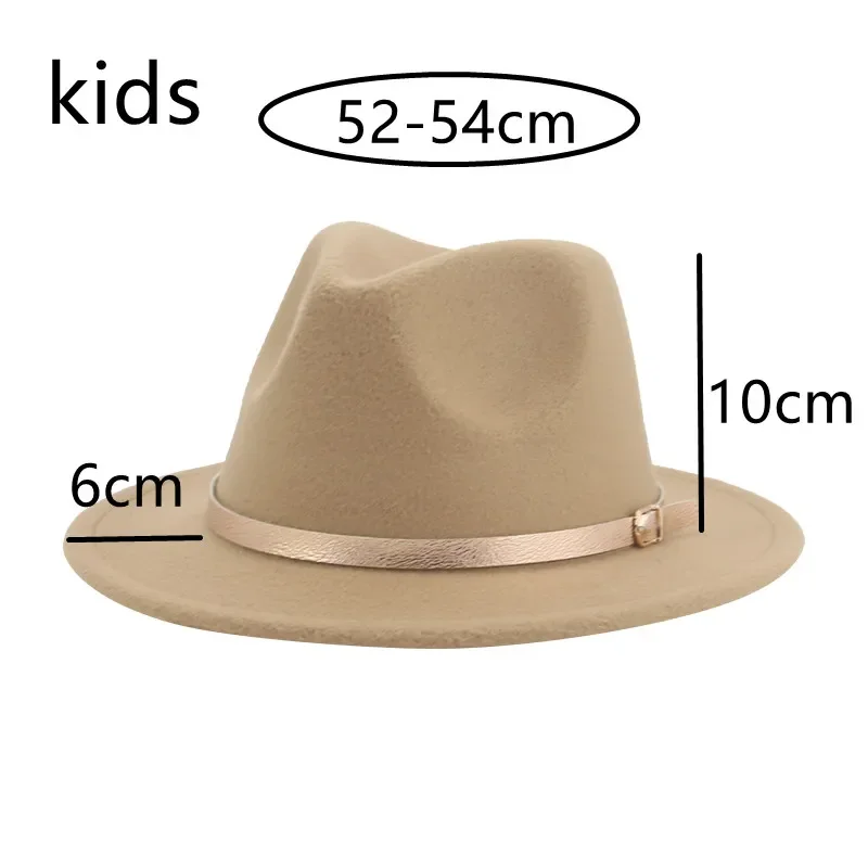 Kids Hat Fedoras Girls Hat Winter Women Hats Boys Panama Jazz Caps Belt Band Cute Luxury Outdoor Decorate Baby Hat Chapeau Femme