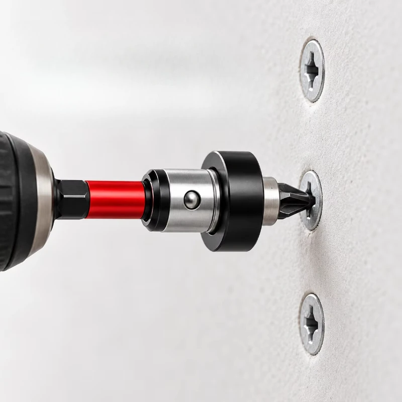 Adjustable gasket magnetic screwdriver head PH2 Positioning Bit 1/4 Inch Hex Shank for Drywall Plasterboard Screw Installation