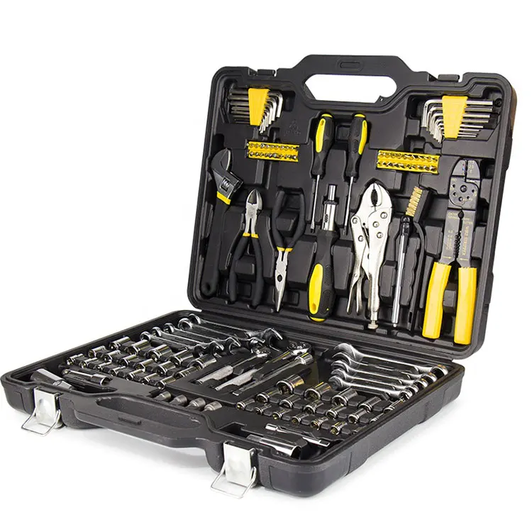 Carbon Steel And Crv Mechanical Tools 123Pcs Wrench Socket Sets Auto Household Repairing Car Tool Kits