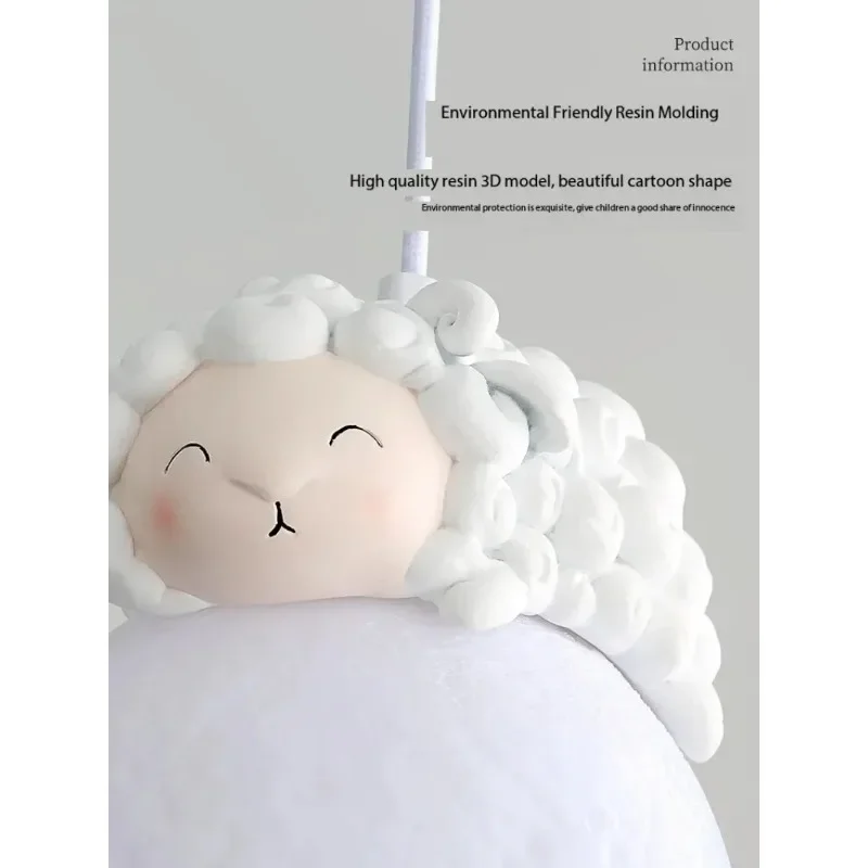 Pendent Lamp Children's Room Bedroom Bedside Chandelier Nordic Minimalist Suspended Lights Home Creative Art Lighting