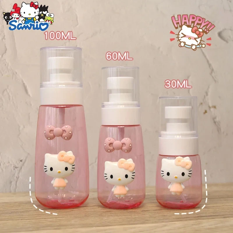 Sanrio Anime Hello Kitty Cute Sub-bottling Travel Portable Spray Cartoon Makeup Moisturizing Perfume Spray Bottle