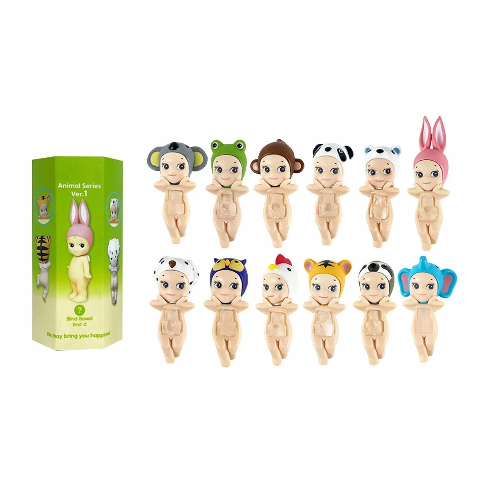 كشف العوالم الغامضة للعجائب المجنحة تمثال الملاك المثير للاهتمام في المفاجأة صندوق أعمى الملاك السائكين سلسلة الحلم الشكل