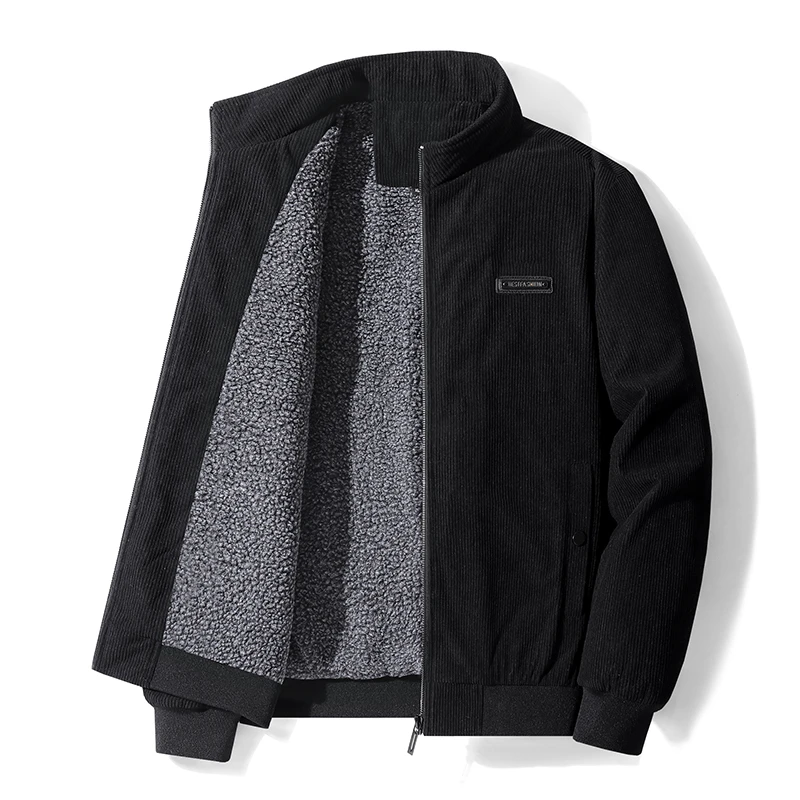 Männer 2025, Winter Marke Dicke Warme Fleece Jacke Männer Mode Winddicht Outdoor Mantel Männer Herbst Outwear Klassische Casual Jacke Männer – Detail 2