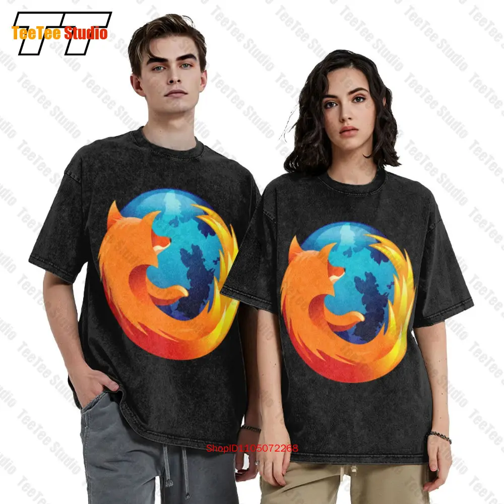 خمر موزيلا خمر تي شيرت Firefox برنامج الكمبيوتر R2PW