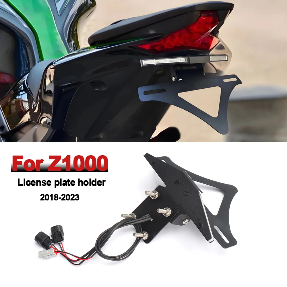 

For Kawasaki Z1000 Z 1000 2018-2023 License plate holder Motorcycle Tail Tidy Fender Eliminator Tailstock kit