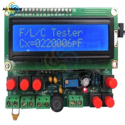 LCD 1602 Digital Secohmmeter misuratore di induttanza di capacità di frequenza Cymometer CF induttore condensatore Tester permittimetro Kit fai da te