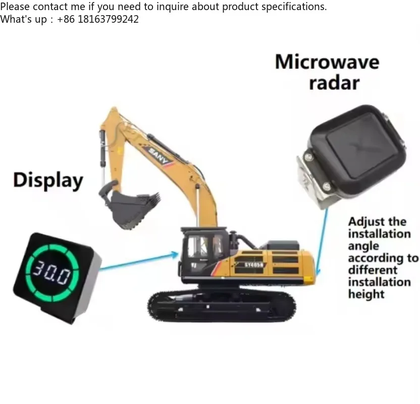 

77Ghz Proximity Sensor Obstacle Detection Collision Avoidance System 50M Front Detection FCW Forward Collision Waring System