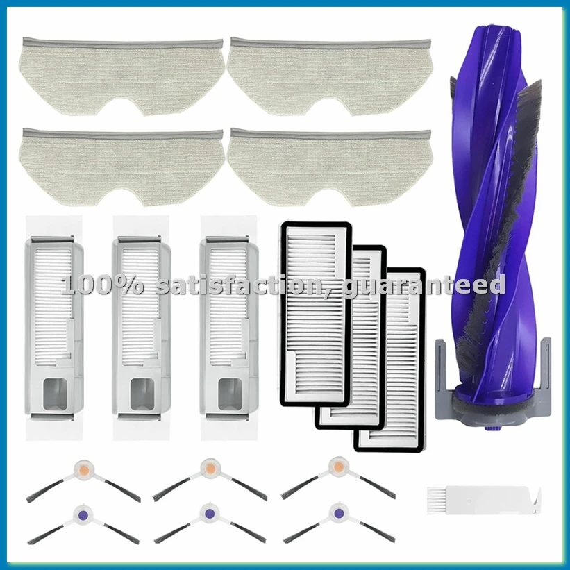 

Запасные части и аксессуары для робота-пылесоса Freo X Plus: основная и боковые щетки, HEPA-фильтры, мешки для сбора пыли, салфетки для влажной уборки - A73M