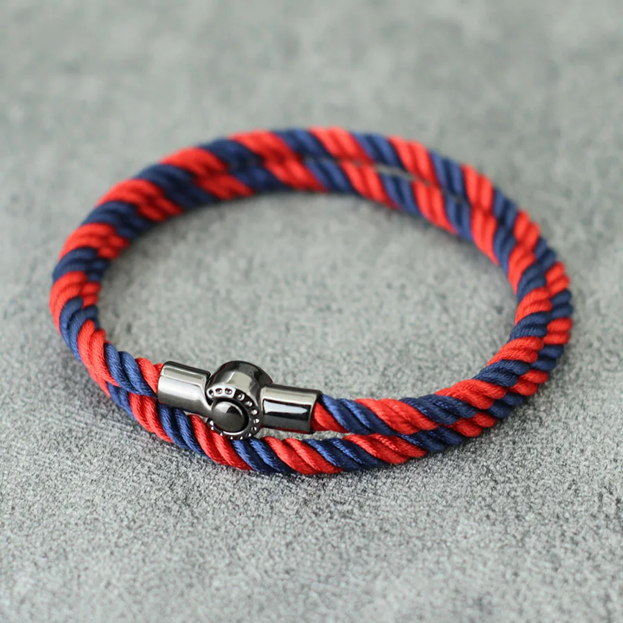 2024 Simple Style Paracord Bracelet Men Double Layered Wrap Braslet Leisure Accessories Hombre Nautical Marine String Braclet