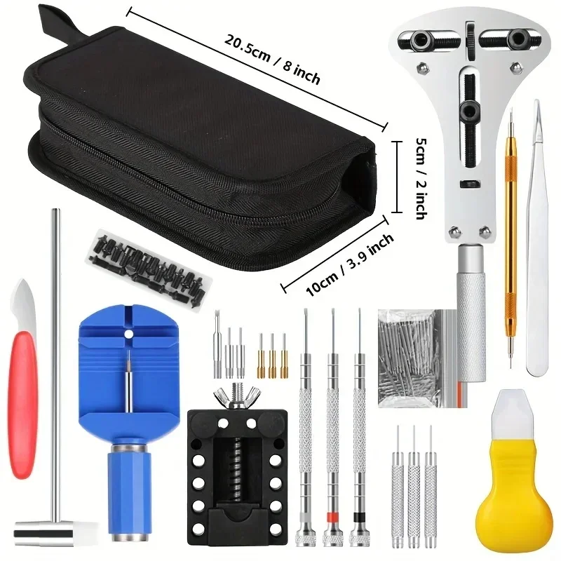 Uhr Reparatur Tool Kit Uhr Link Pin Remover Shell Opener Frühling Bar Remover Uhr Batterie Ersatz Strap Nadel Set Zugriffs