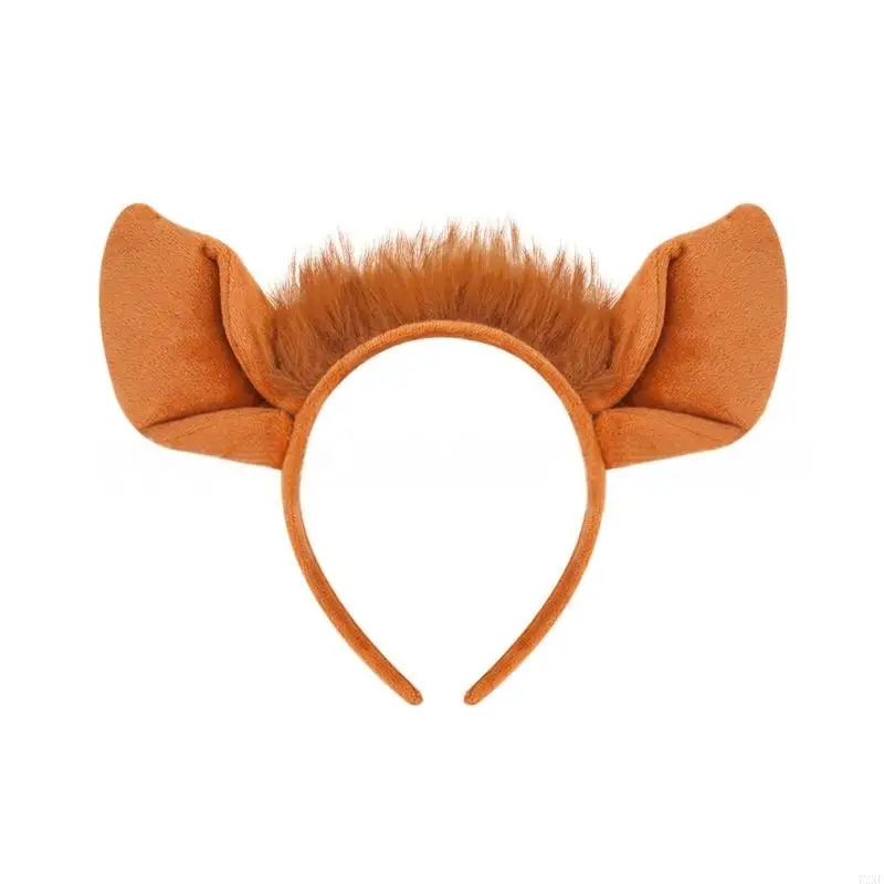 72XE Erwachsene Kinder Füchse Kostüme Cosplay Füchse Ohren Stirnband Fliege Schwanz Set Halloween Tier Kostüm Zubehör