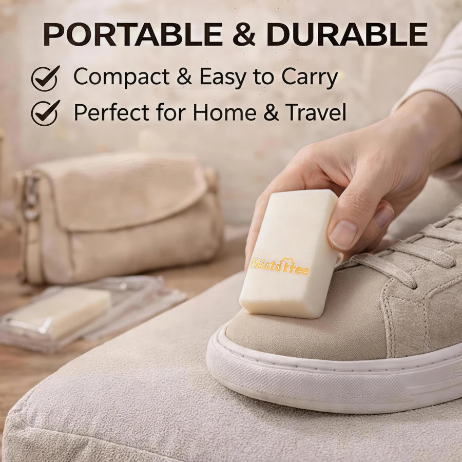 Suede Shoe Cleaning Eraser Waterless Stain Remover for Suede, Nubuck & White Sneakers, Tough Stain Cleaner