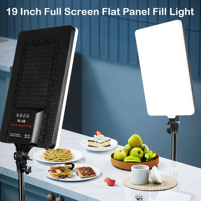 24\'\' LED Video Lights Conference Photography Lighting Selfie Light Photo Studio Lamp With Tripod for Shoot Live Streaming TikTok