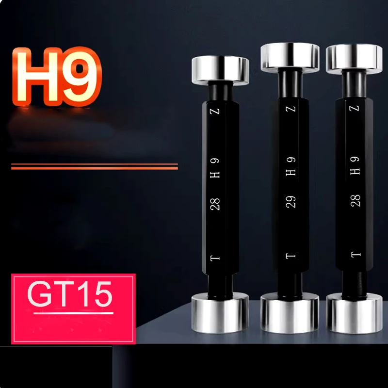 High precision Glossy plug gauge GO/NO GO Gage Metric Gauge H9 internal Precision smooth Gage Fine,Pitch gap Test Tool