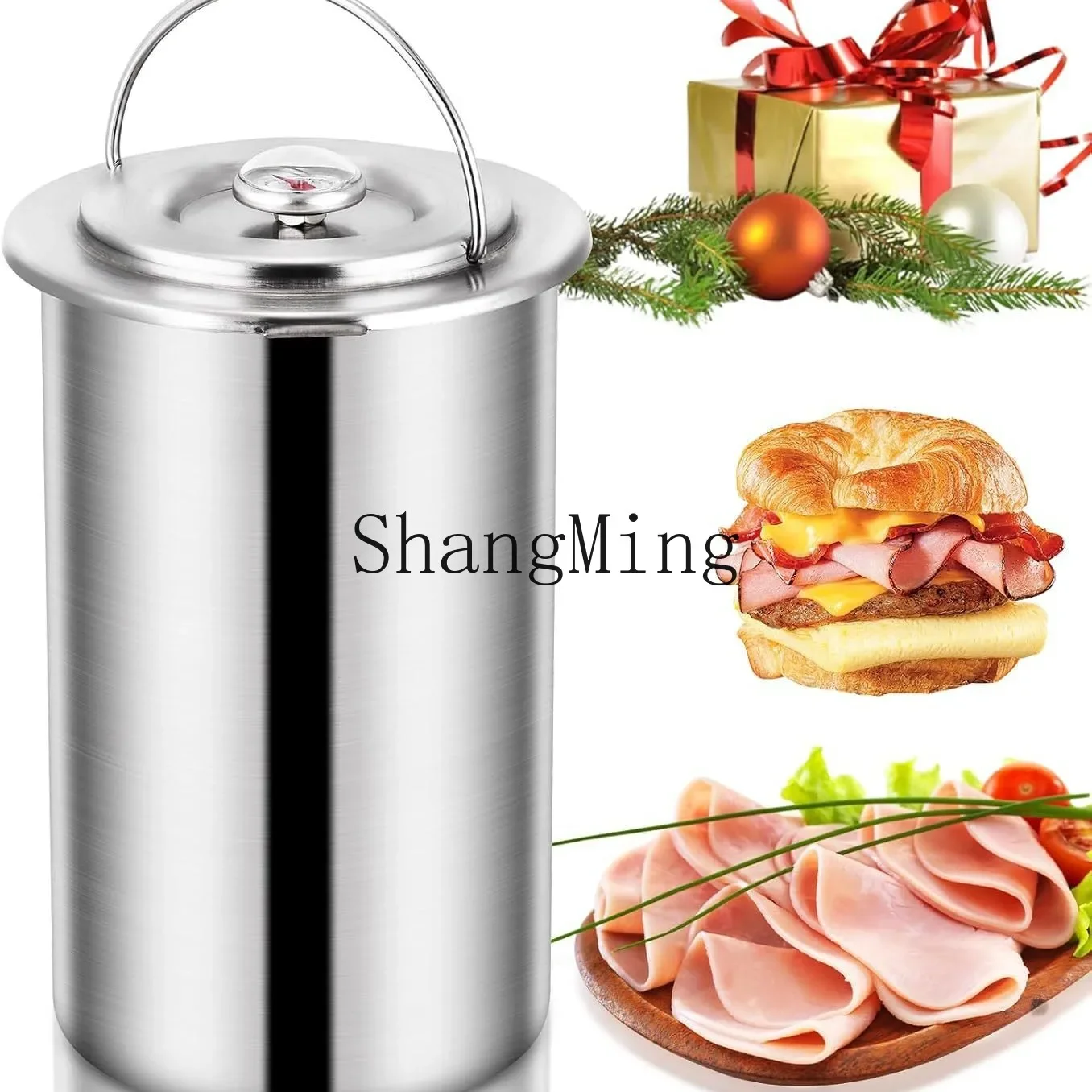 XH spot new 304 stainless steel starch sausage making tool kitchen household sausage steaming bucket