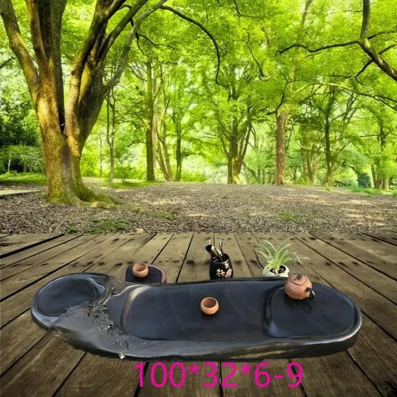 Whole natural rough stone material tea tray,  sea Kung Fu tea table, single set,  ware rock tray