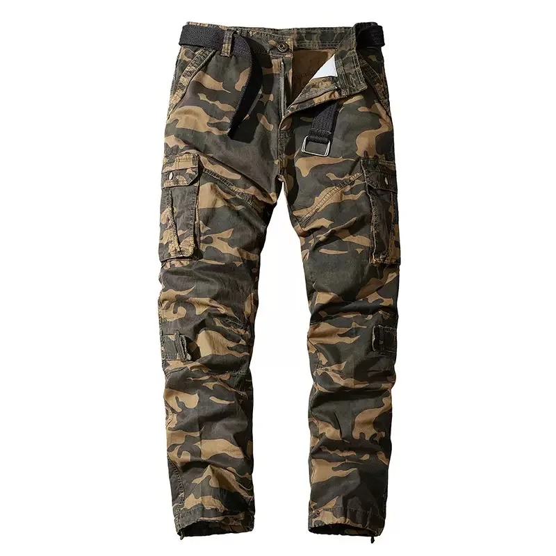 Spring and Autumn Fashion Trend Printed Outdoor Sports Workwear Pants For Men Loose and Comfortable Oversized High-Quality Pants