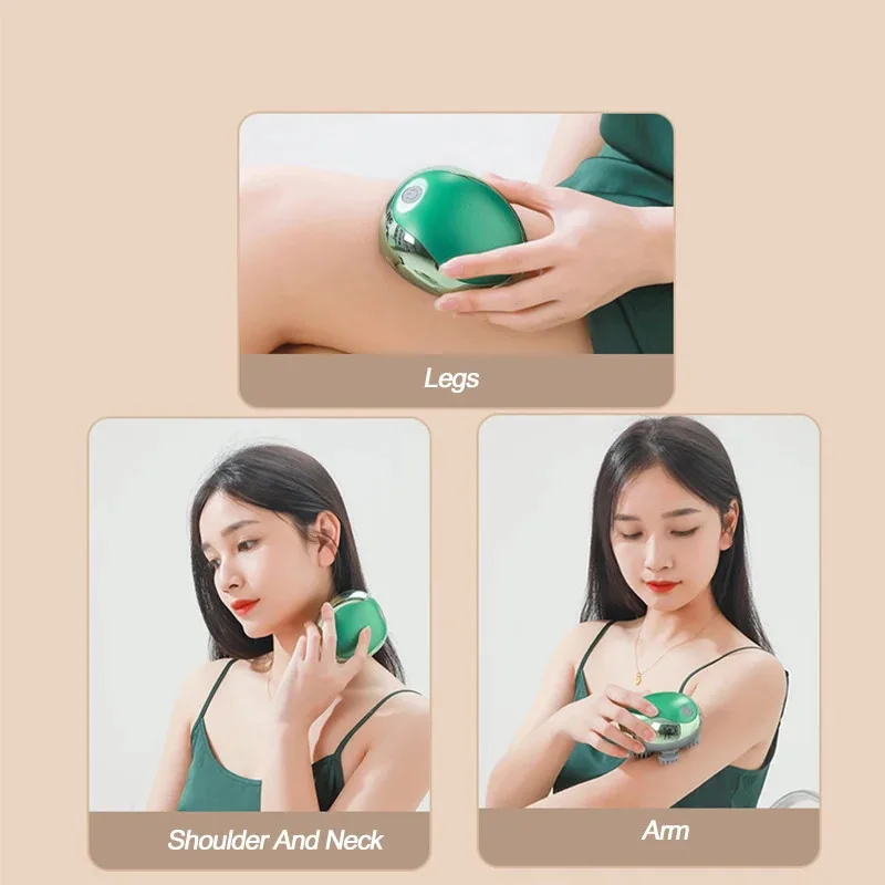 Mini Head Massager Magnetic Rechargeable Massager Electric Scalp Kneading Multifunction Physiotherapy Instrument