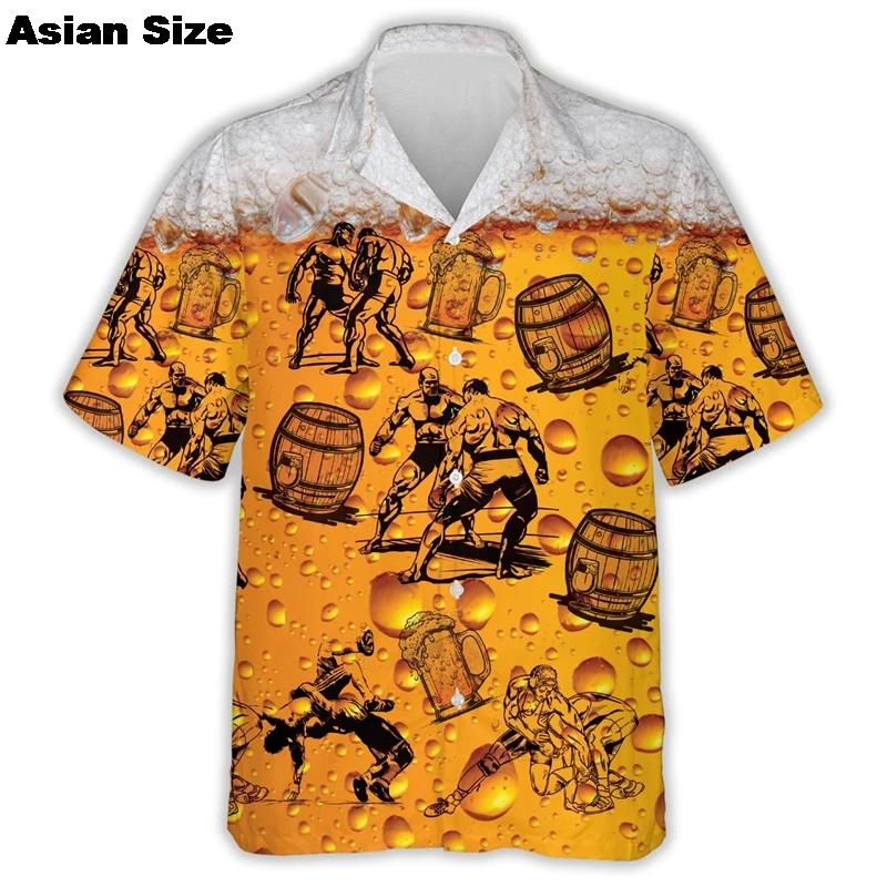 

3D Mask Print Men's Shirt Summer Lucha Libre Short Sleeve Shirt Casual Hawaii Shirt For Men Clothing 2025 Mexican Wrestling Tee