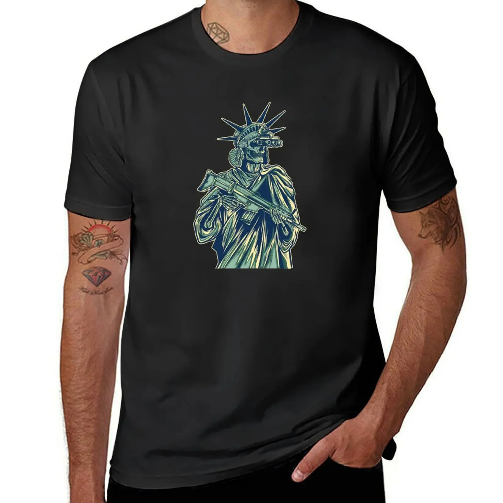 Camiseta "Give Me Liberty or Give Me Death" para hombre, camisa de color blanco para niño, camisetas de peso pesado