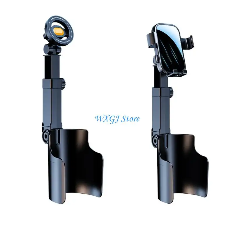 

37JE Cup Holder Phone Mount 33Cm for Car With Adjustable Height & 360 Rotation Fit Wireless iPhones & Most Vehicles