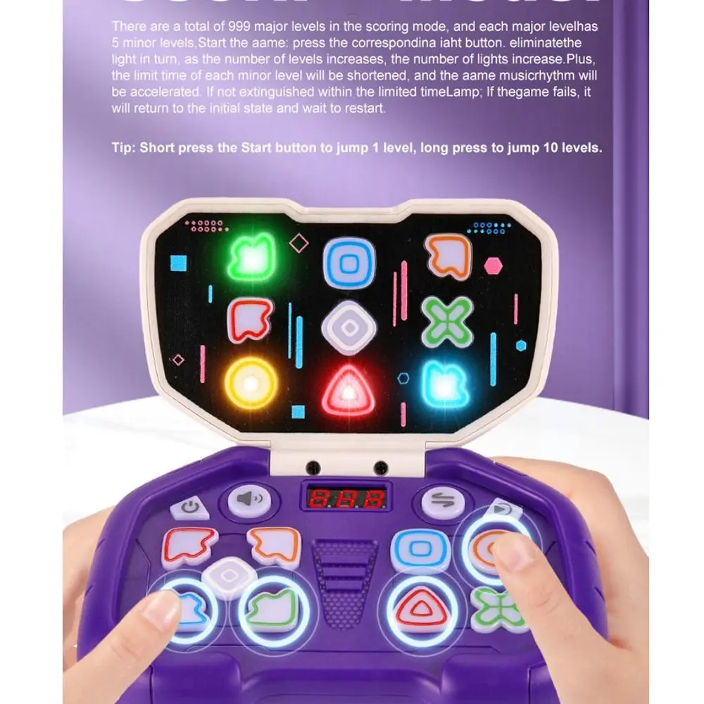 

Игровая приставка Flip Design Rhythm Master: Ритмичная танцевальная игра с мигающими огнями и кнопками для тренировки реакции детей
