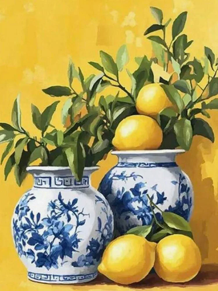 

1000 PCS Puzzles for Adults Lemon Vase, Jigsaw Puzzles Educational Games Colorful Puzzles Gifts Home Decor