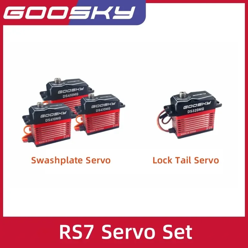 

GOOSKY RS7 Swashplate Сервопривод и замок хвостового сервопривода Запчасти для вертолета