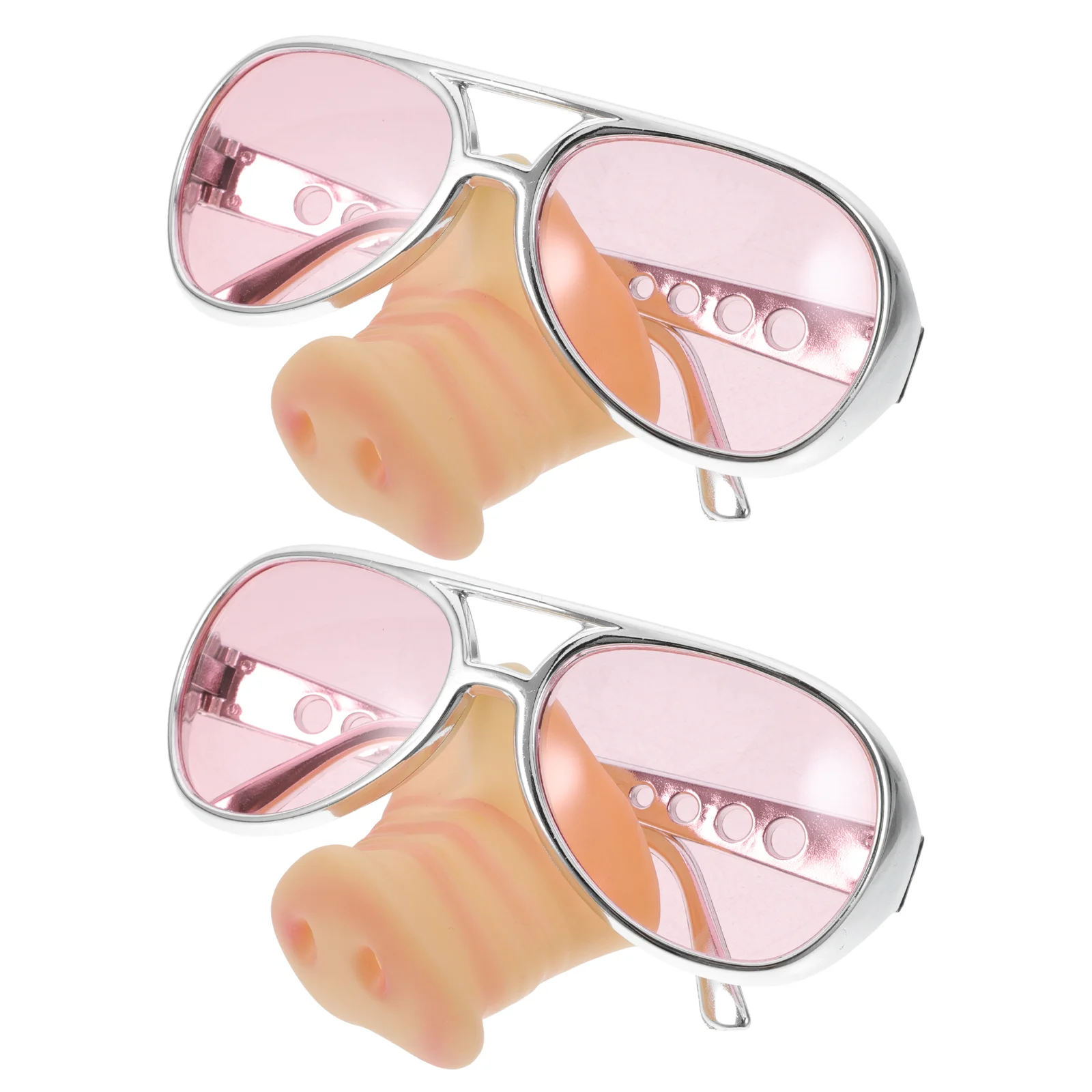 2 Pcs Funny Glasses Party Pig Nose Toy Cosplay Eyeglasses Trendy Sunglasses Aldult