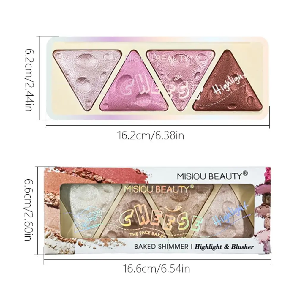 Rozjaśniający puder cieniujący Cosmetics Art Wielofunkcyjny dysk rozświetlający Długotrwały perłowy połysk Paleta cieni do powiek Oczy