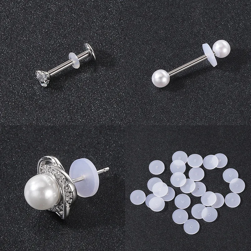 Silicone Piercing Healing Discs Flexible Anti Hyperplasia For The Back Of The Earrings Soft Anti Invagination