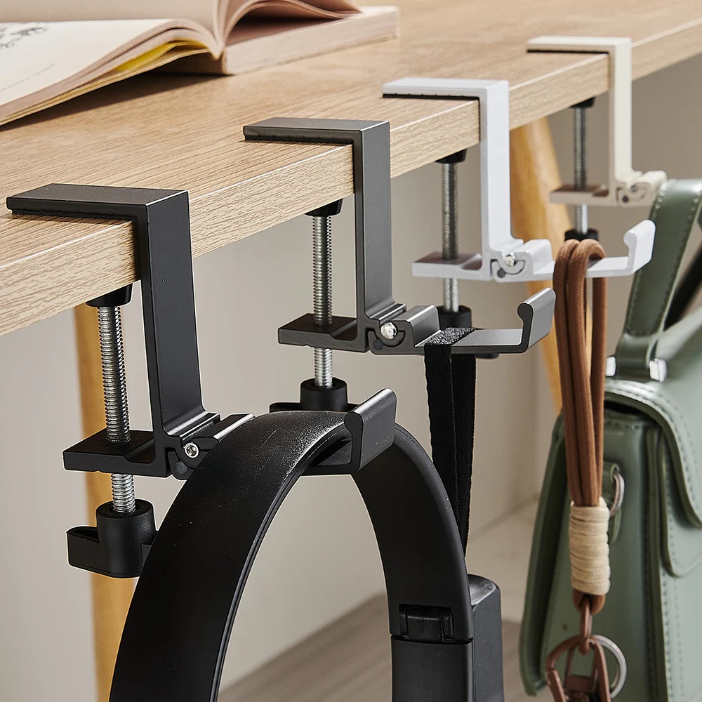 Punch-free Hanging Bag Hook Student Desk Side Hanging bag Artifact Removable mobile Handbag Holders Multi-functional Table Hook