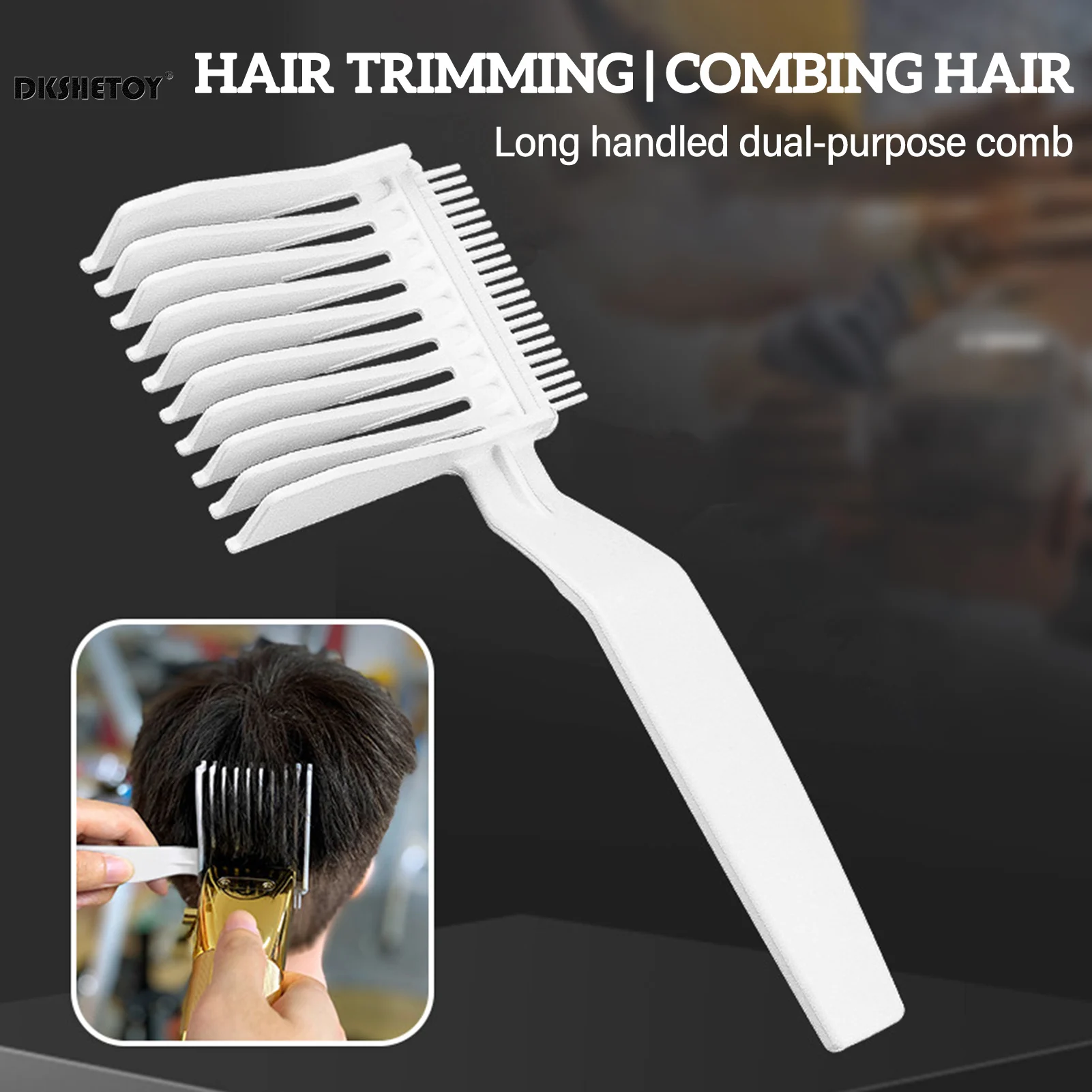 Barber Hair Cutting Combs Long Handle Hair Fade Comb professional hair styling comb barber shop hair trimmer cliiper tools