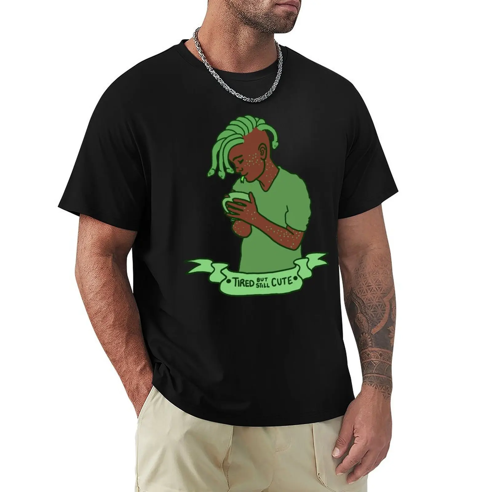 

Tired but still Cute Gorgon T-Shirt man t shirt graphic shirts tees anime shirts men