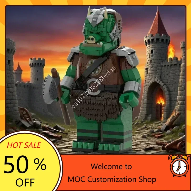 MOC Space Battle Series Gamorrean Guard Mega Figure Puzzle  Creative DIYAssembly holiday Christmas Toy Kids Gift for Kids Ages