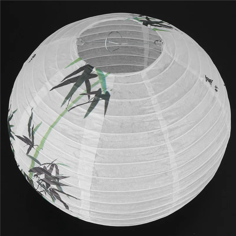 LICE-5 pezzi 30 cm paralume lanterna di carta stile orientale decorazione leggera cinese, bambù